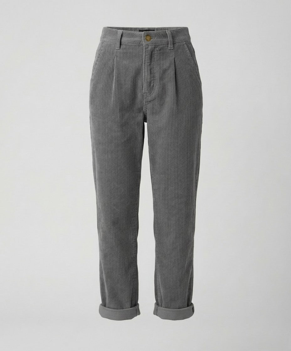Callan | Stout Elastic Waist Corduroy Pants for Women photo