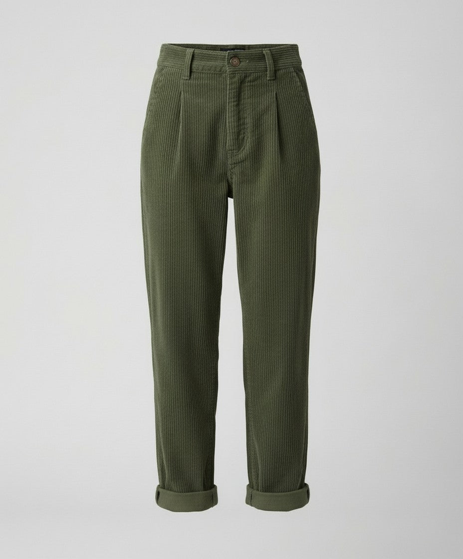 Callan | Stout Elastic Waist Corduroy Pants for Women photo