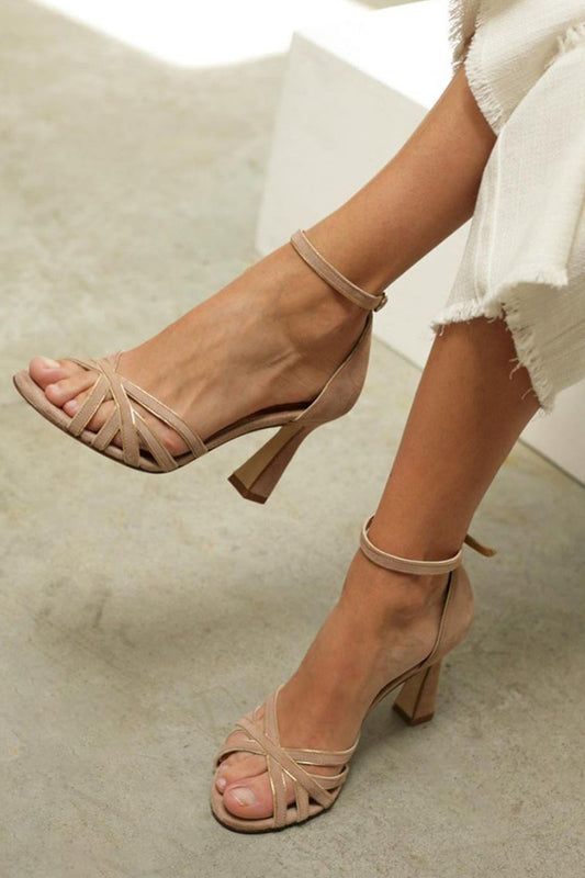Madelief | Multi-Strap Heeled Sandals with Open Toe and Ankle Strap