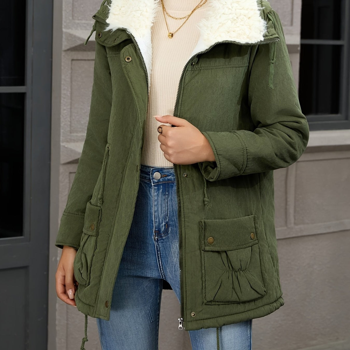 Yvet | Women's Cozy Lined Hooded Winter Parka