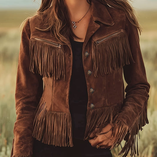Brielle | Women's Fringe Western Jacket for Winter