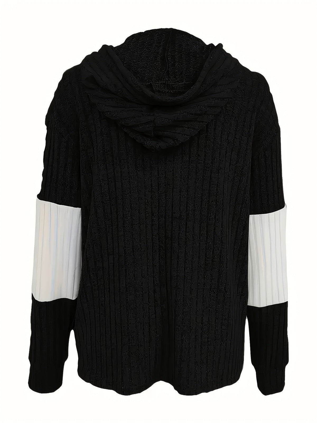 Cecilia | Women's Textured Color-Block Hooded Jacket