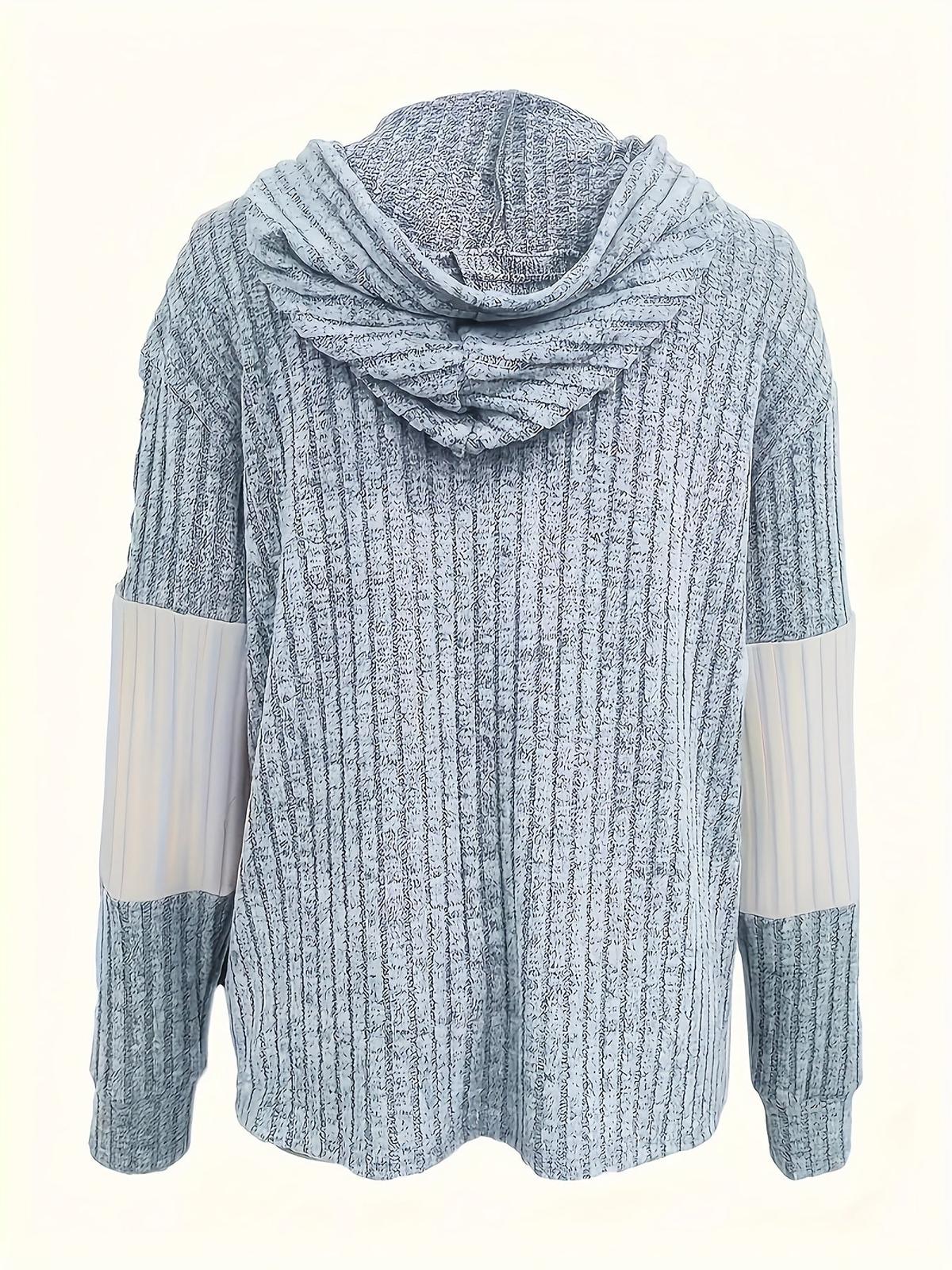 Cecilia | Women's Textured Color-Block Hooded Jacket