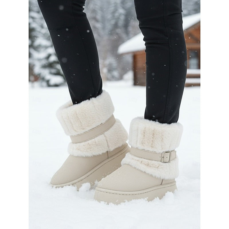 Opaline | Women's Cozy Fur-Trimmed Snow Boots