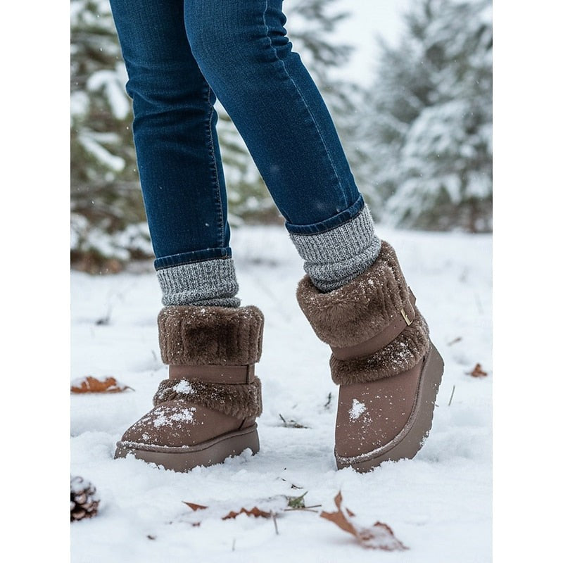 Opaline | Women's Cozy Fur-Trimmed Snow Boots