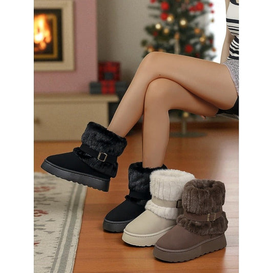 Opaline | Women's Cozy Fur-Trimmed Snow Boots