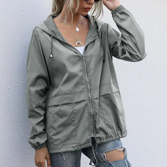 Colette | Waterproof Windbreaker Jacket with Adjustable Hood photo