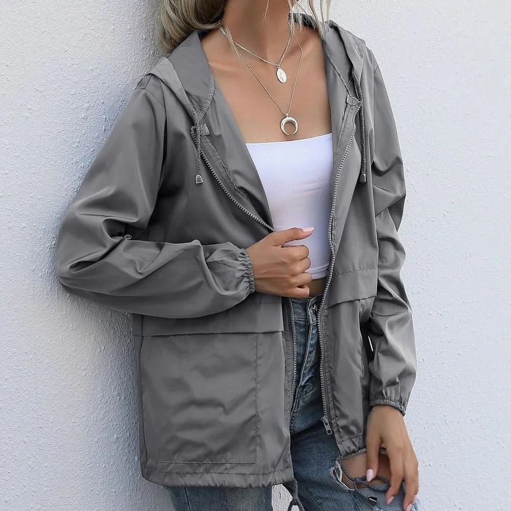 Colette | Waterproof Windbreaker Jacket with Adjustable Hood photo
