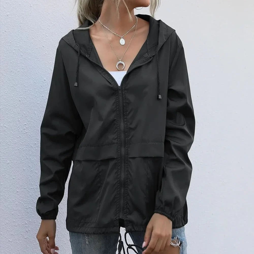 Colette | Waterproof Windbreaker Jacket with Adjustable Hood photo
