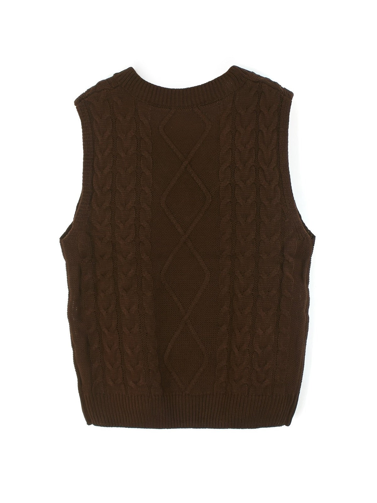 Cora | Women's Cozy Cable-Knit V-Neck Sweater Vest