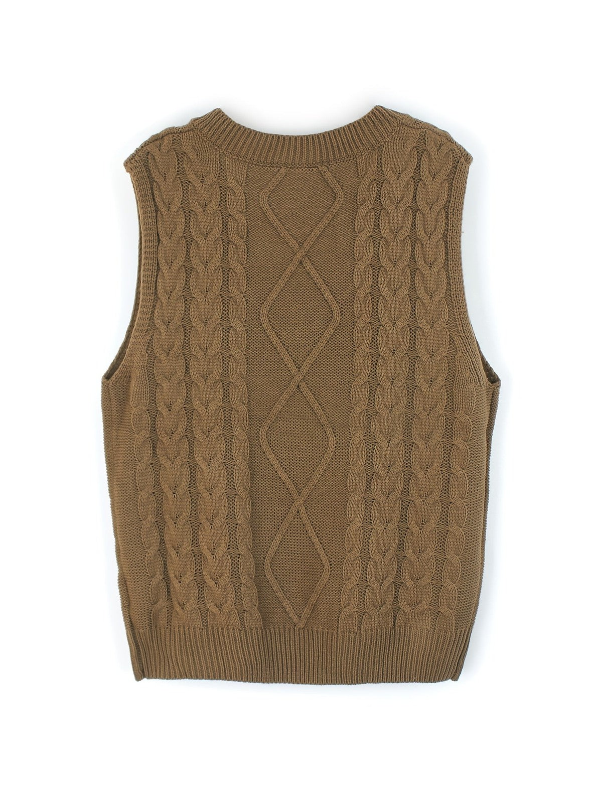 Cora | Women's Cozy Cable-Knit V-Neck Sweater Vest