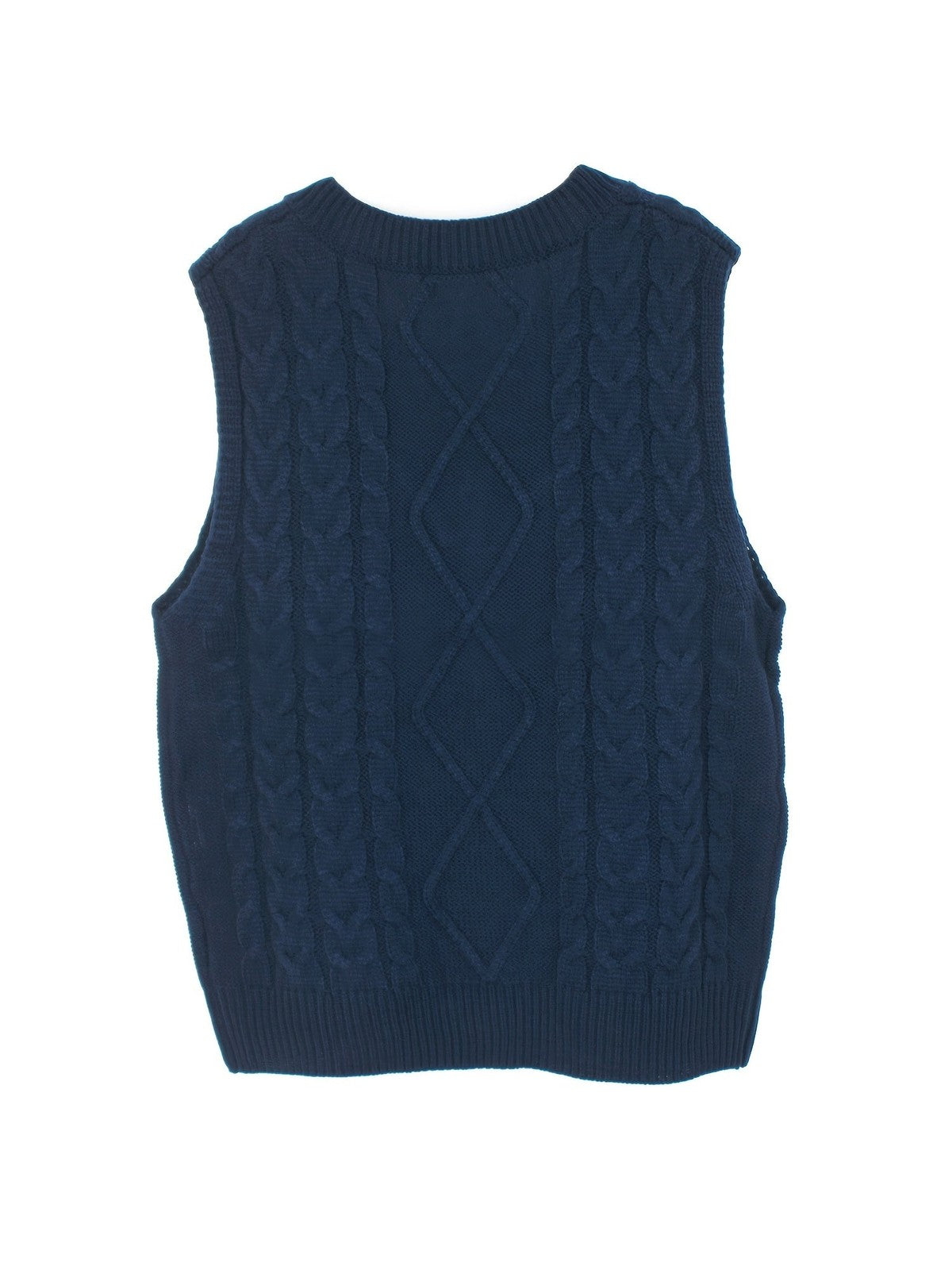 Cora | Women's Cozy Cable-Knit V-Neck Sweater Vest
