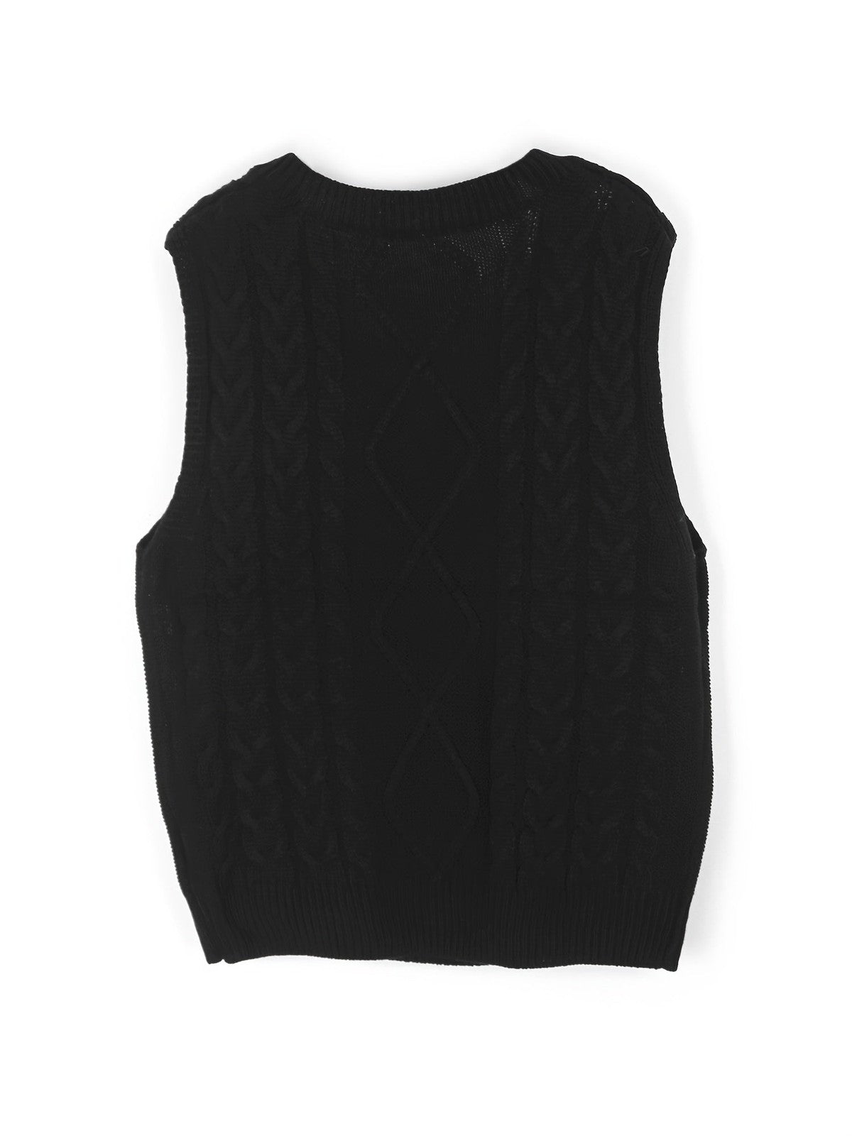 Cora | Women's Cozy Cable-Knit V-Neck Sweater Vest