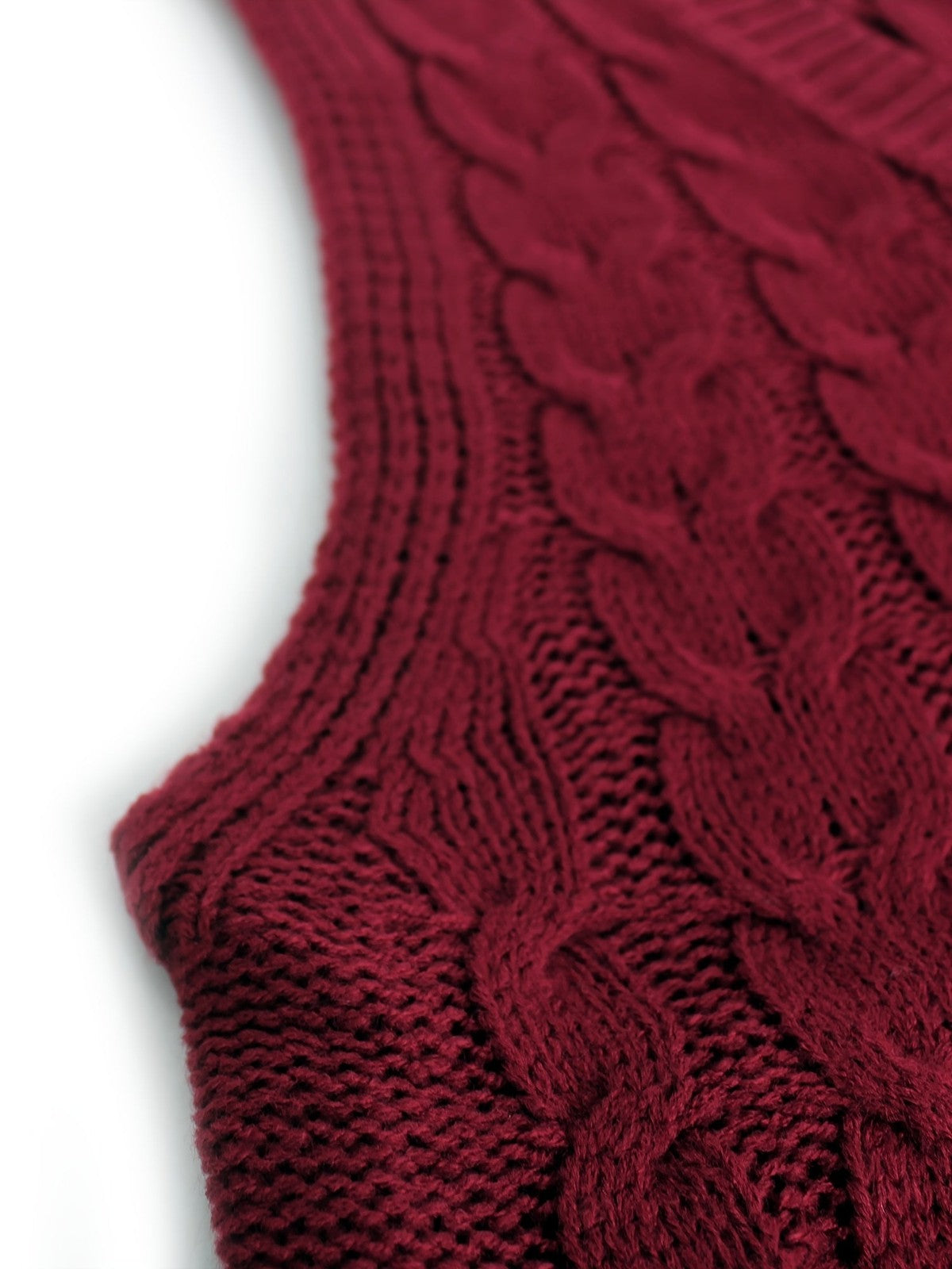 Cora | Women's Cozy Cable-Knit V-Neck Sweater Vest