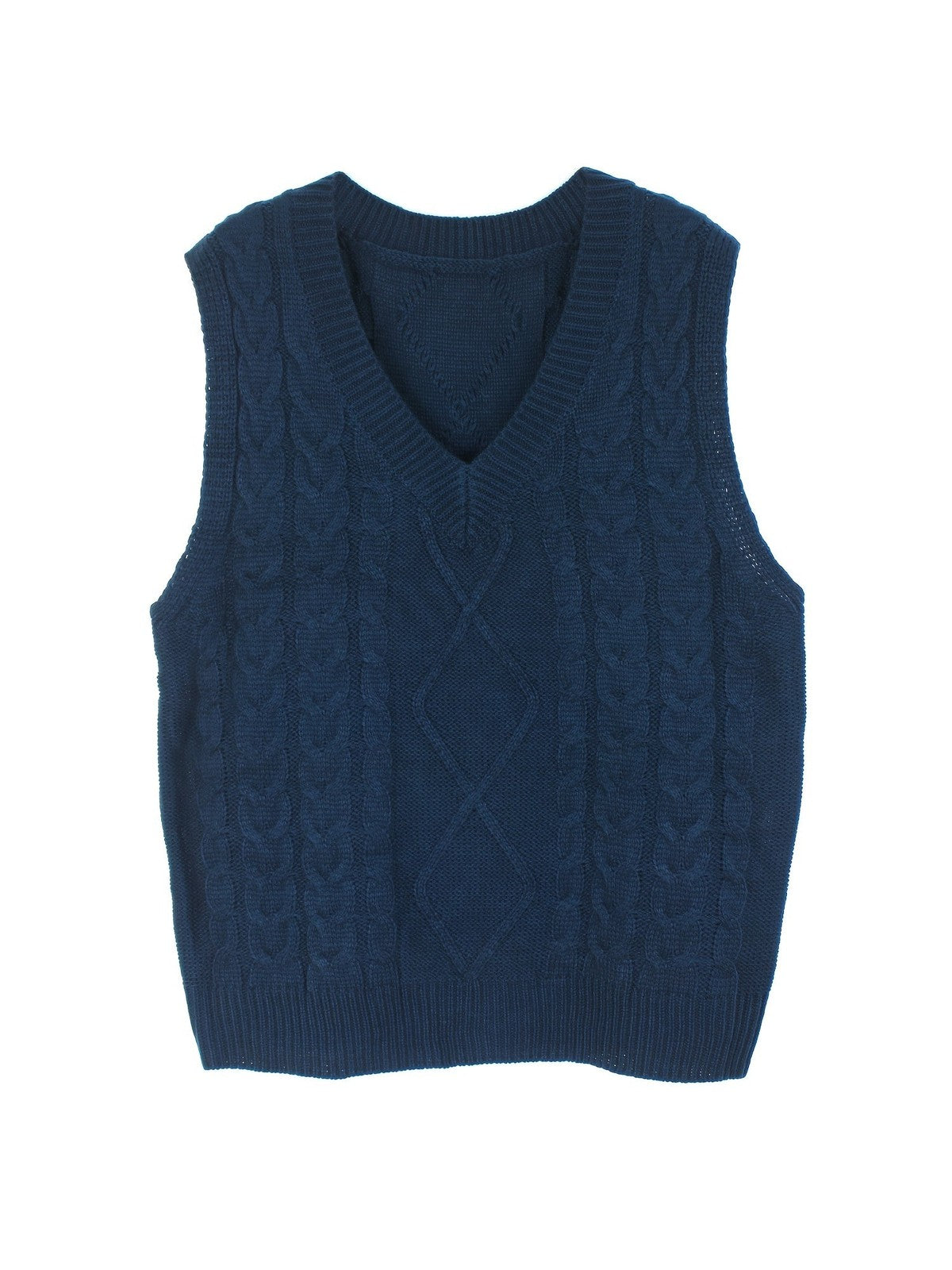 Cora | Women's Cozy Cable-Knit V-Neck Sweater Vest