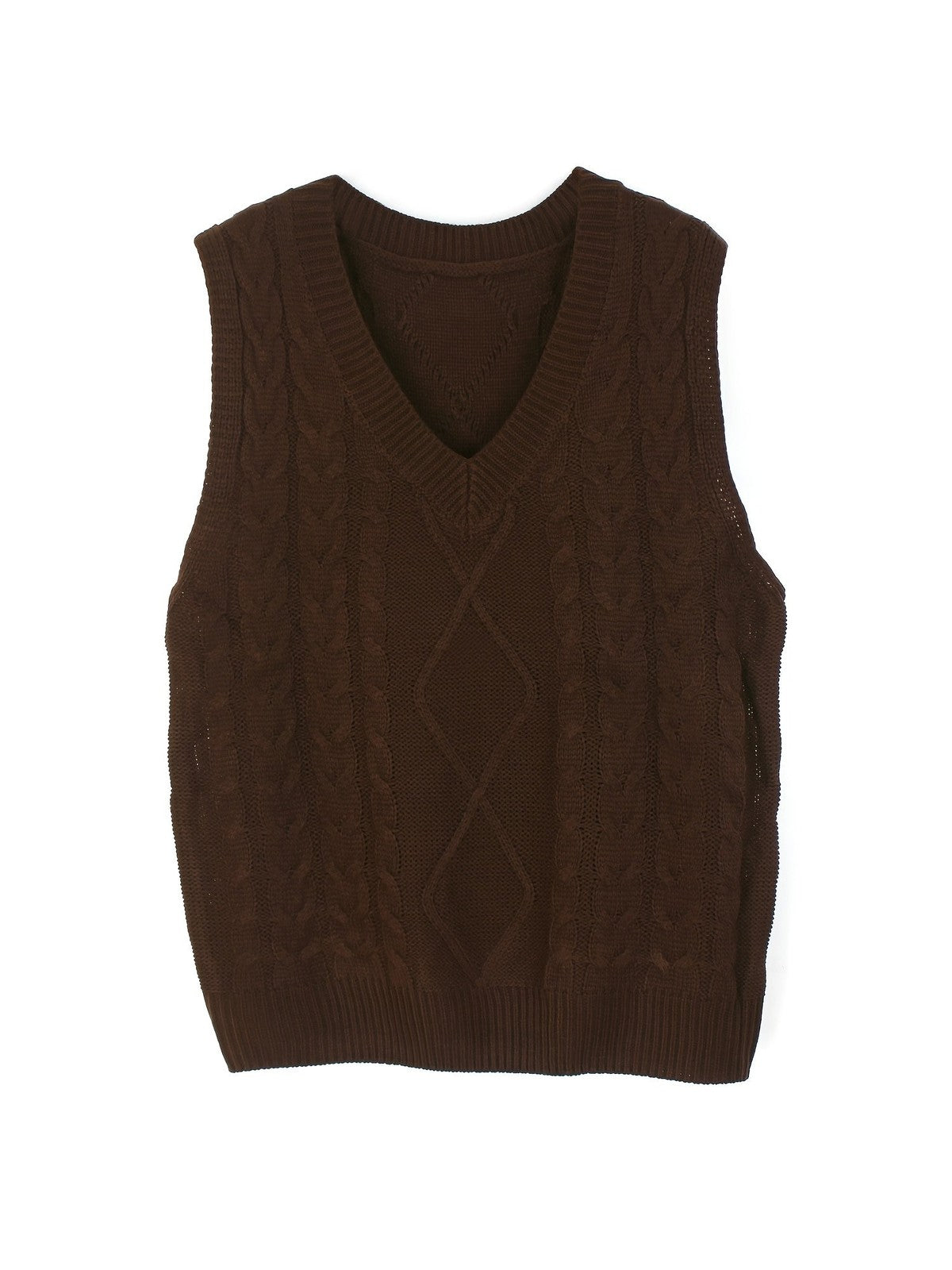 Cora | Women's Cozy Cable-Knit V-Neck Sweater Vest