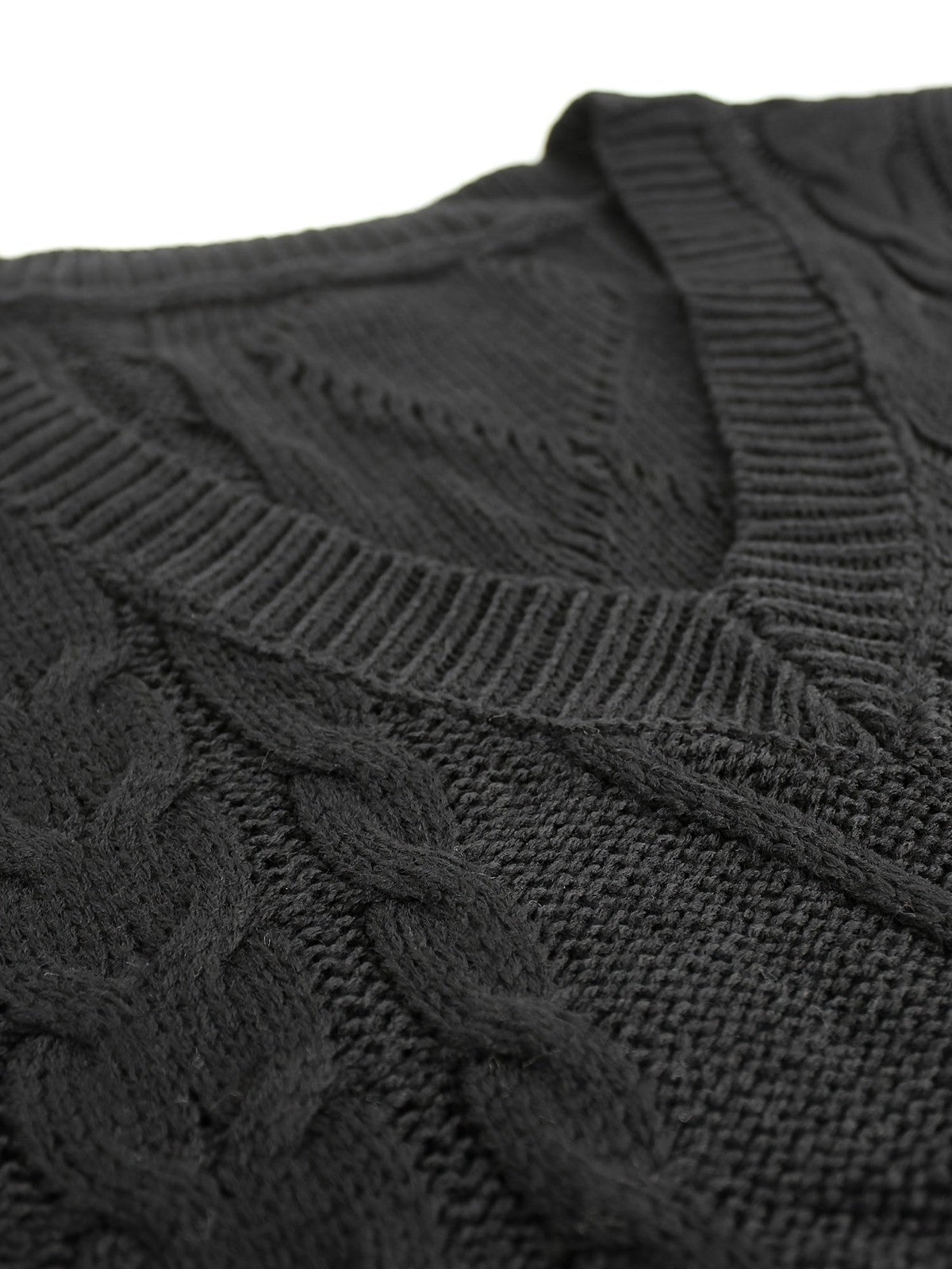 Cora | Women's Cozy Cable-Knit V-Neck Sweater Vest