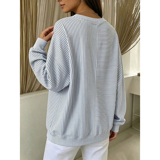 Corinna | Women's Relaxed Striped Sweatshirt