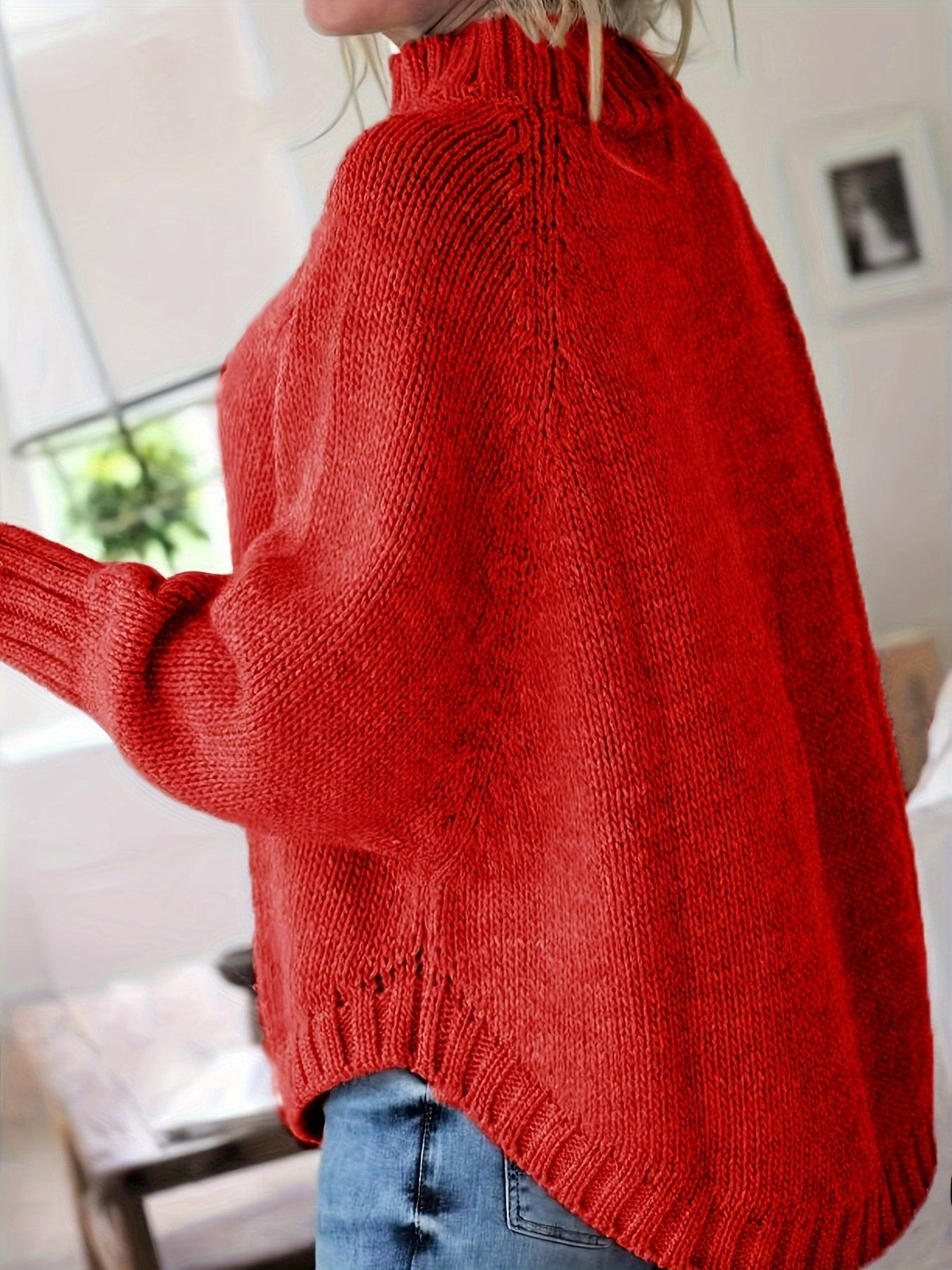 Corinne | Women's Cozy High-Neck Cable-Knit Sweater