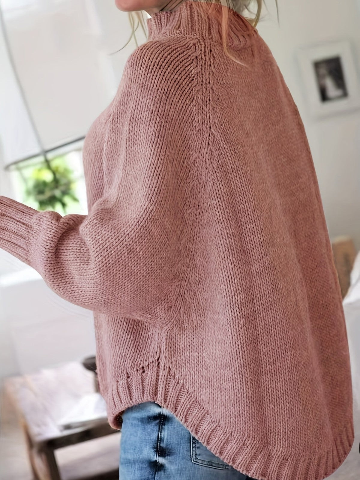 Corinne | Women's Cozy High-Neck Cable-Knit Sweater