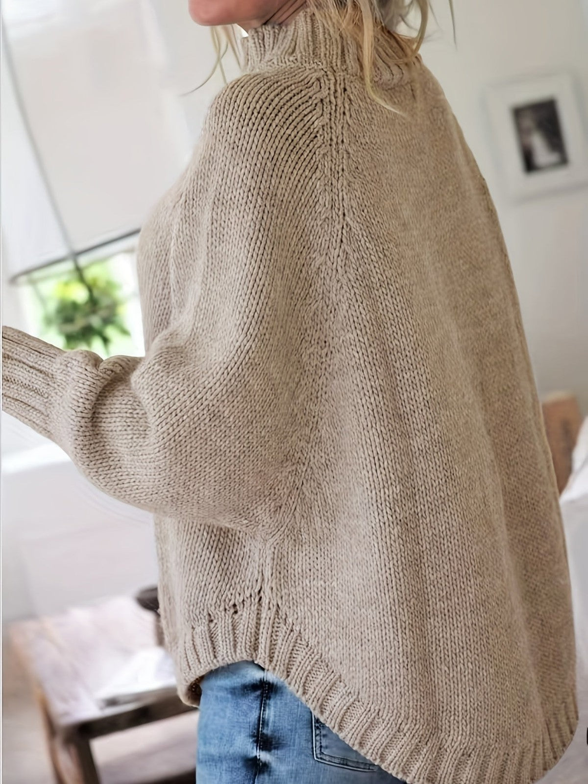 Corinne | Women's Cozy High-Neck Cable-Knit Sweater