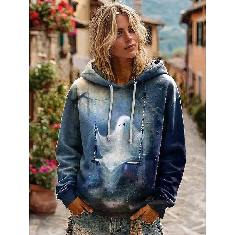 Yvaine | Women's Skull Statement Halloween Hoodie