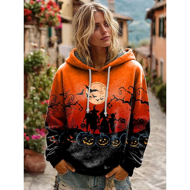 Yvaine | Women's Skull Statement Halloween Hoodie