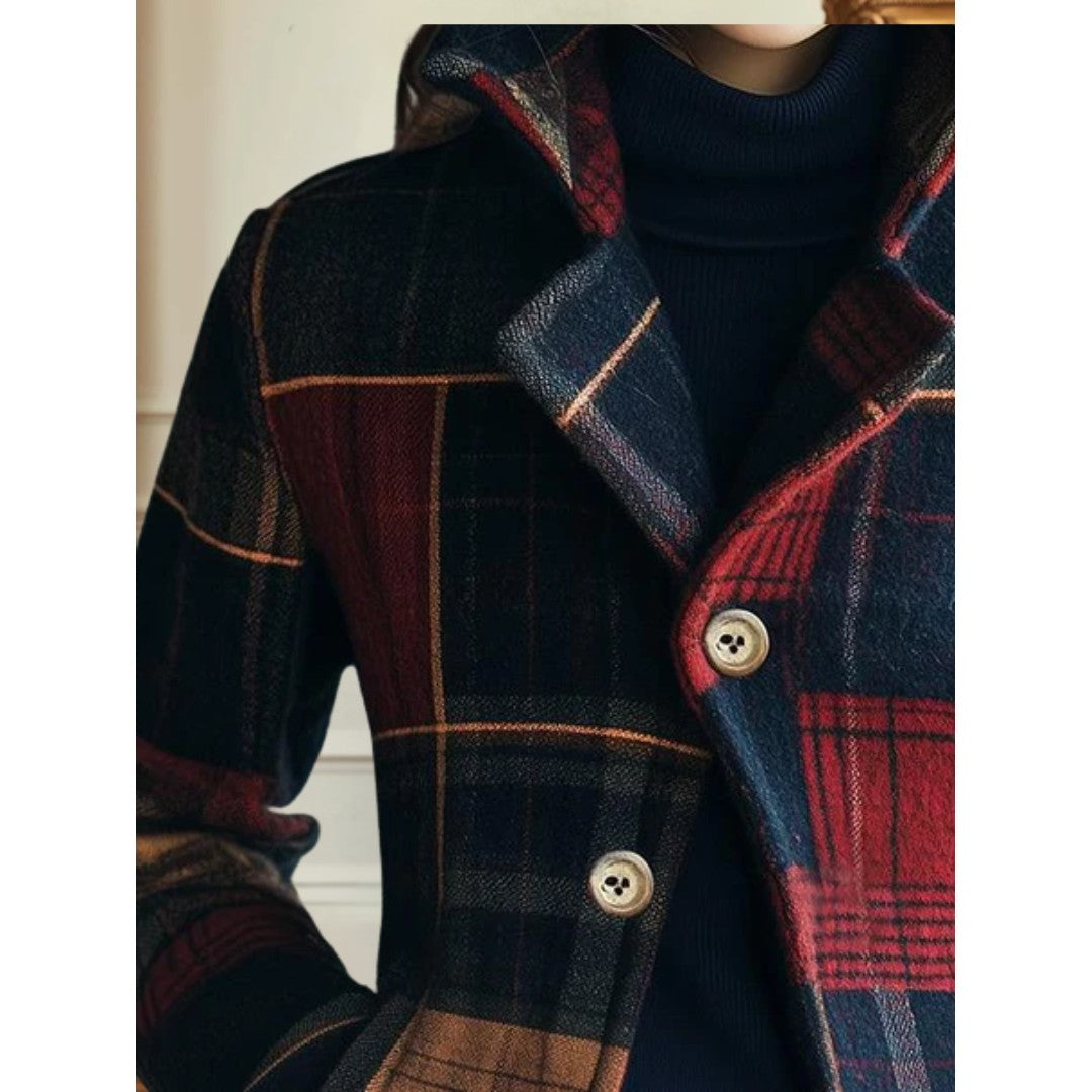 Delfina | Structured Plaid Jacket photo