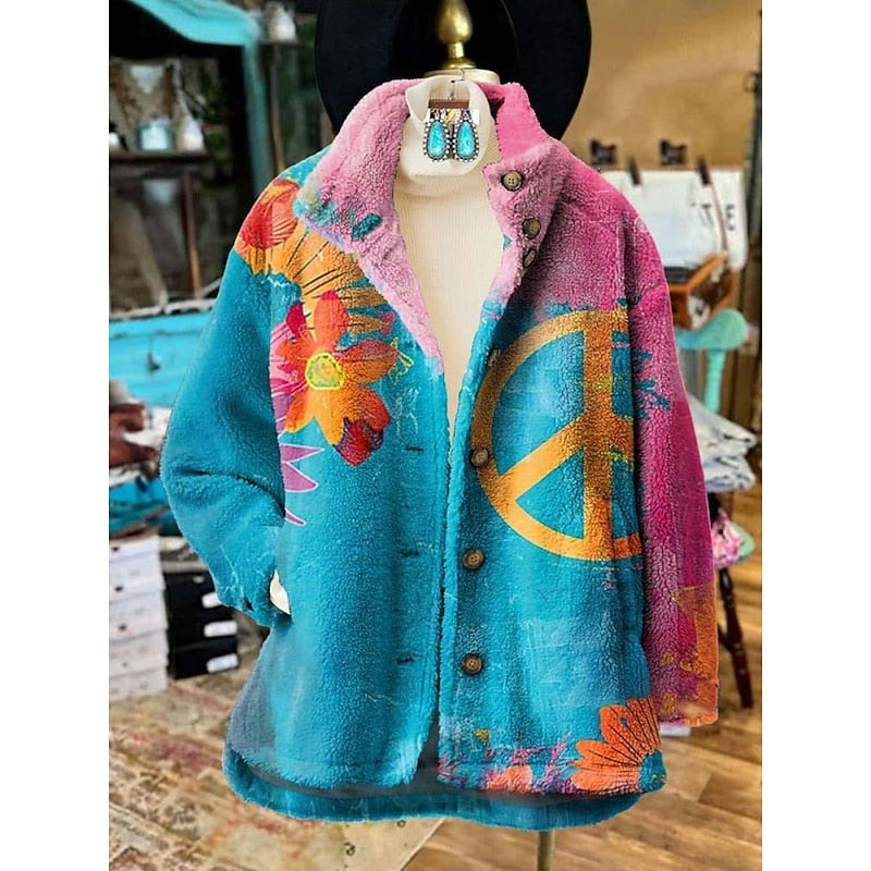 Ferris | Women's Vintage Floral Jacket for Winter
