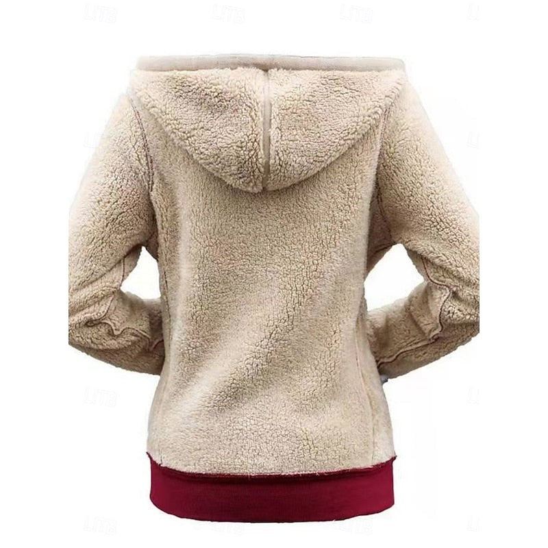 Rhoswen | Women's Cozy Hooded Zip Jacket