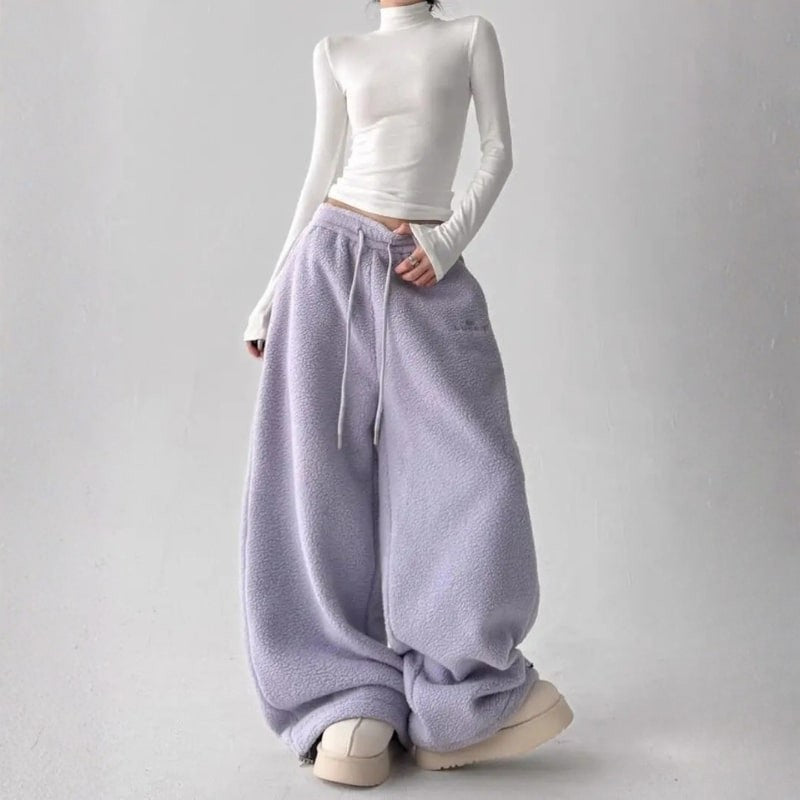 Emmeline | Soft Drawstring Fleece Pants photo