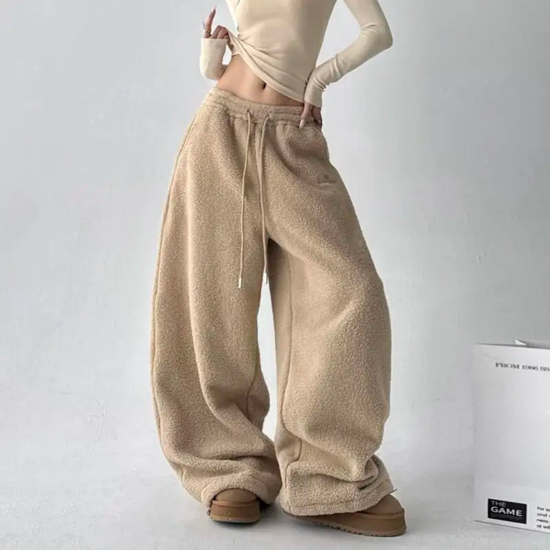 Emmeline | Soft Drawstring Fleece Pants photo