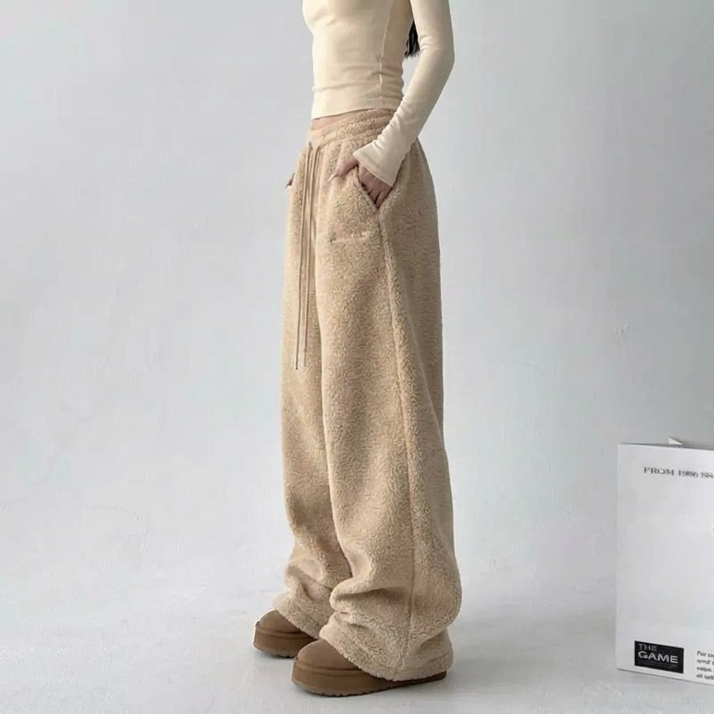 Emmeline | Soft Drawstring Fleece Pants photo