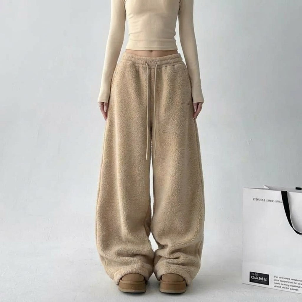 Emmeline | Soft Drawstring Fleece Pants photo