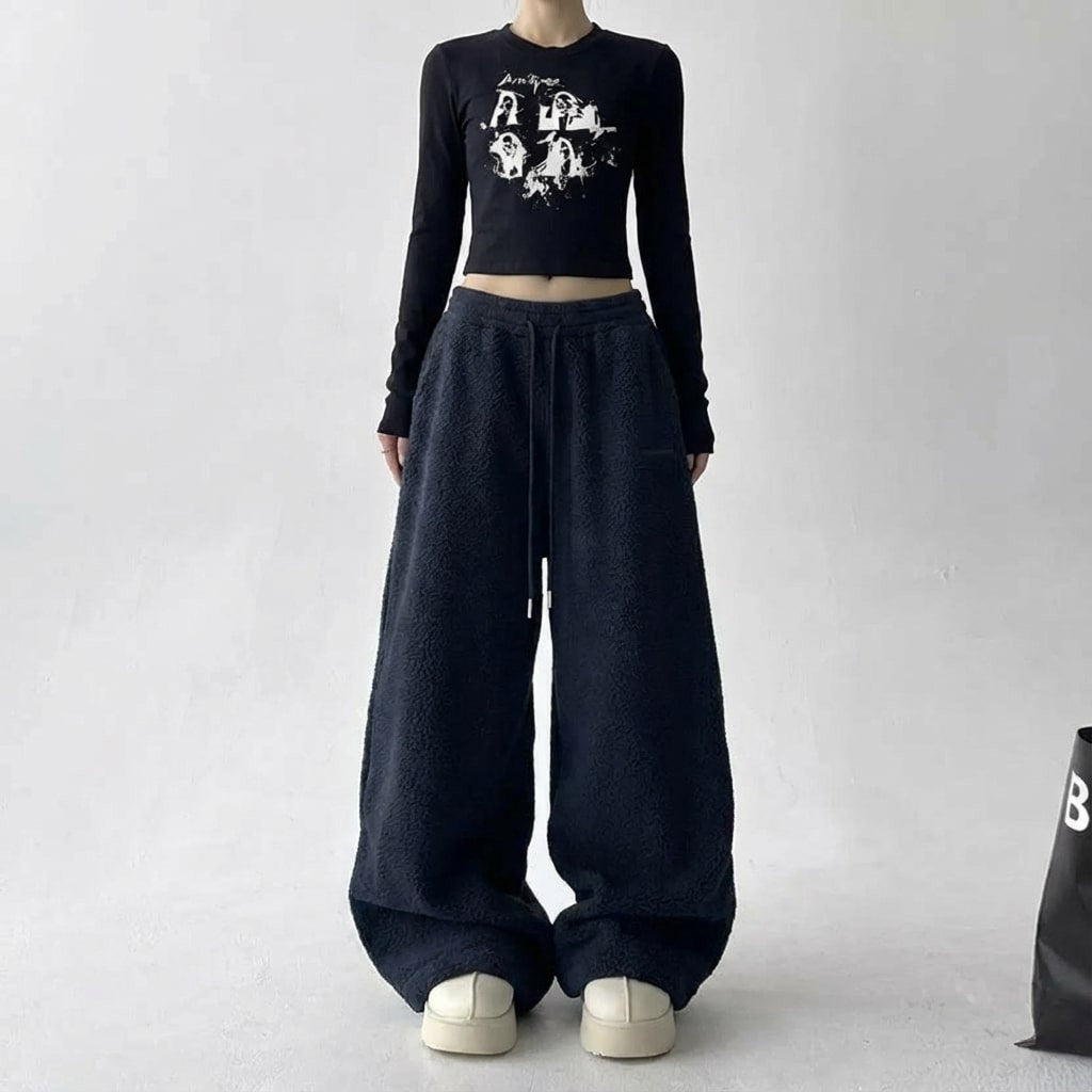 Emmeline | Soft Drawstring Fleece Pants photo