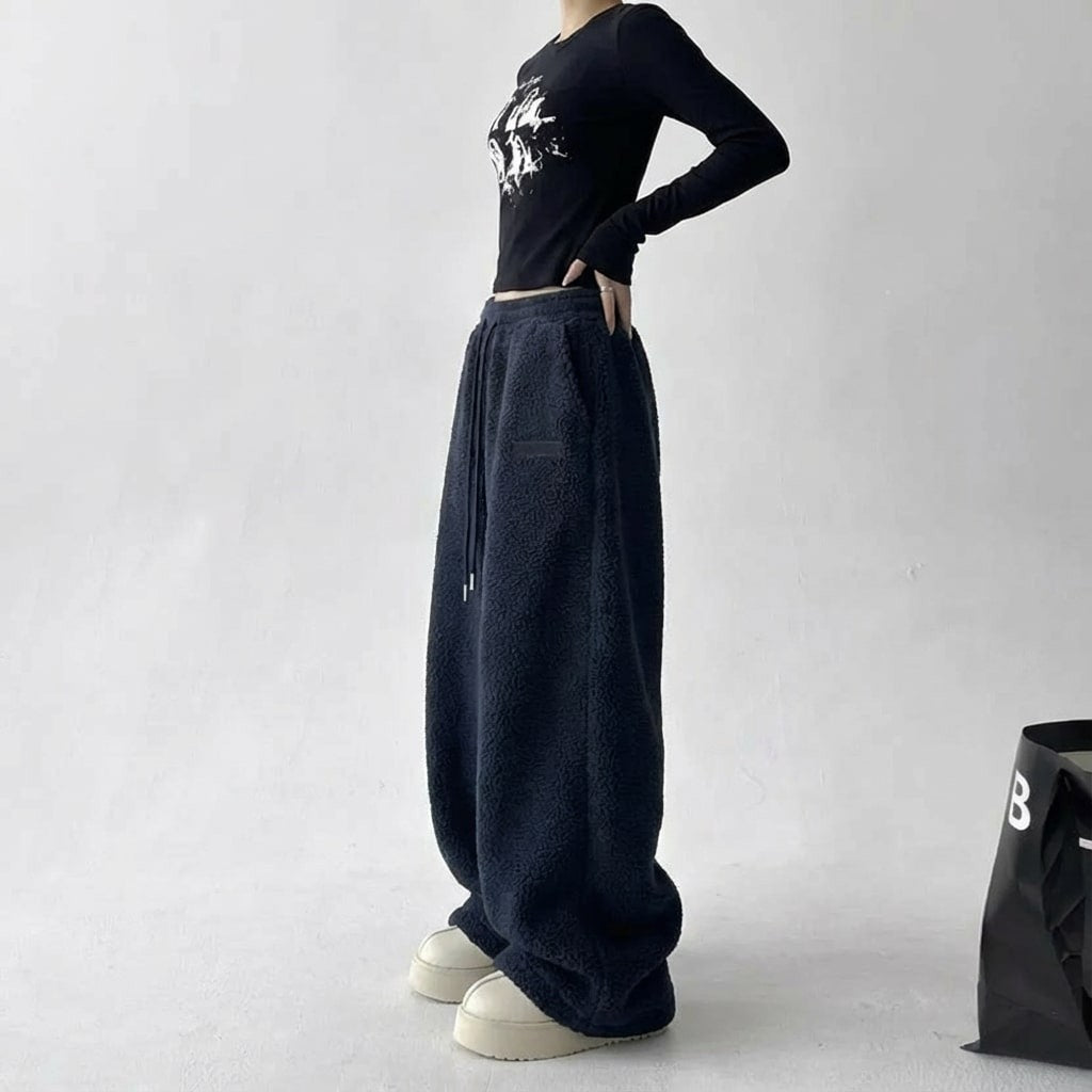 Emmeline | Soft Drawstring Fleece Pants photo