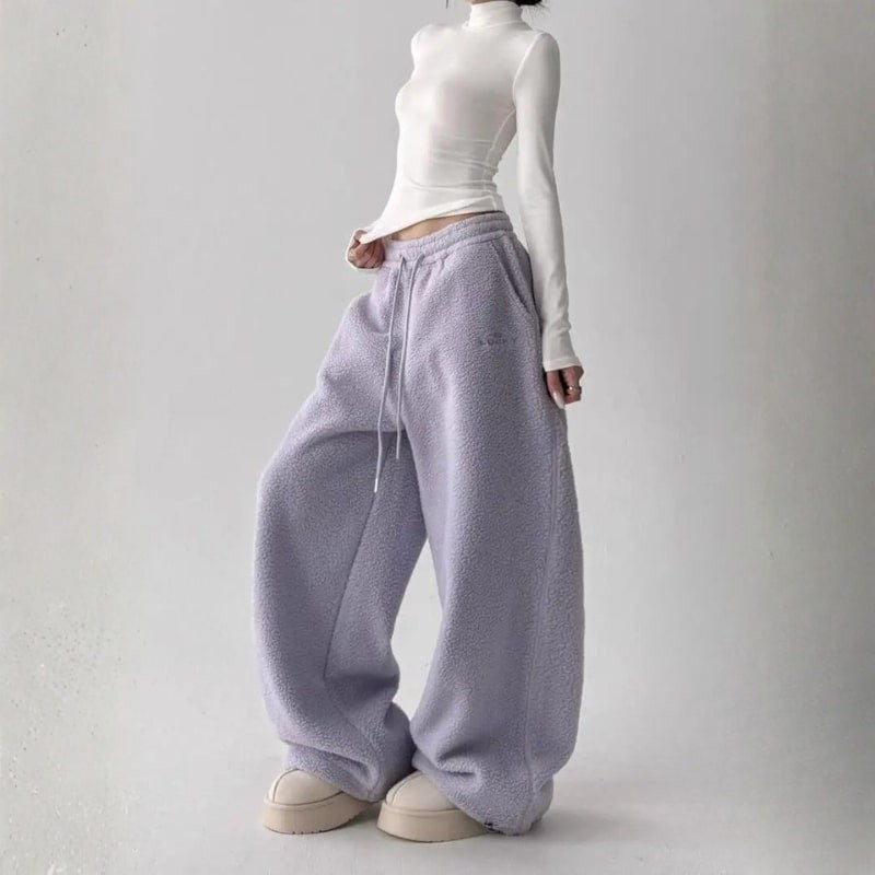 Emmeline | Soft Drawstring Fleece Pants photo