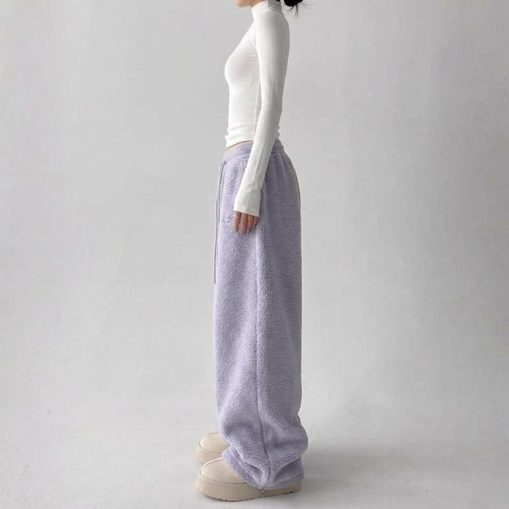 Emmeline | Soft Drawstring Fleece Pants photo