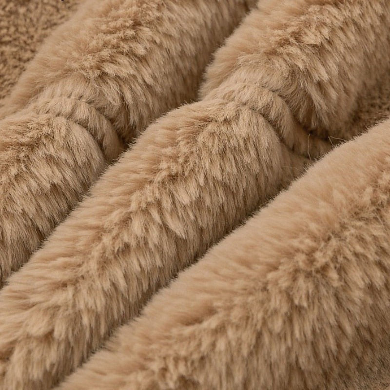 Estelle | Women's Plush Cropped Zip Jacket