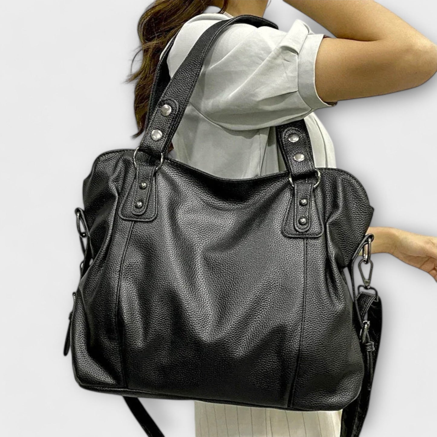 Ingrida | Shoulder Bag with Stud Detail and Crossbody Strap