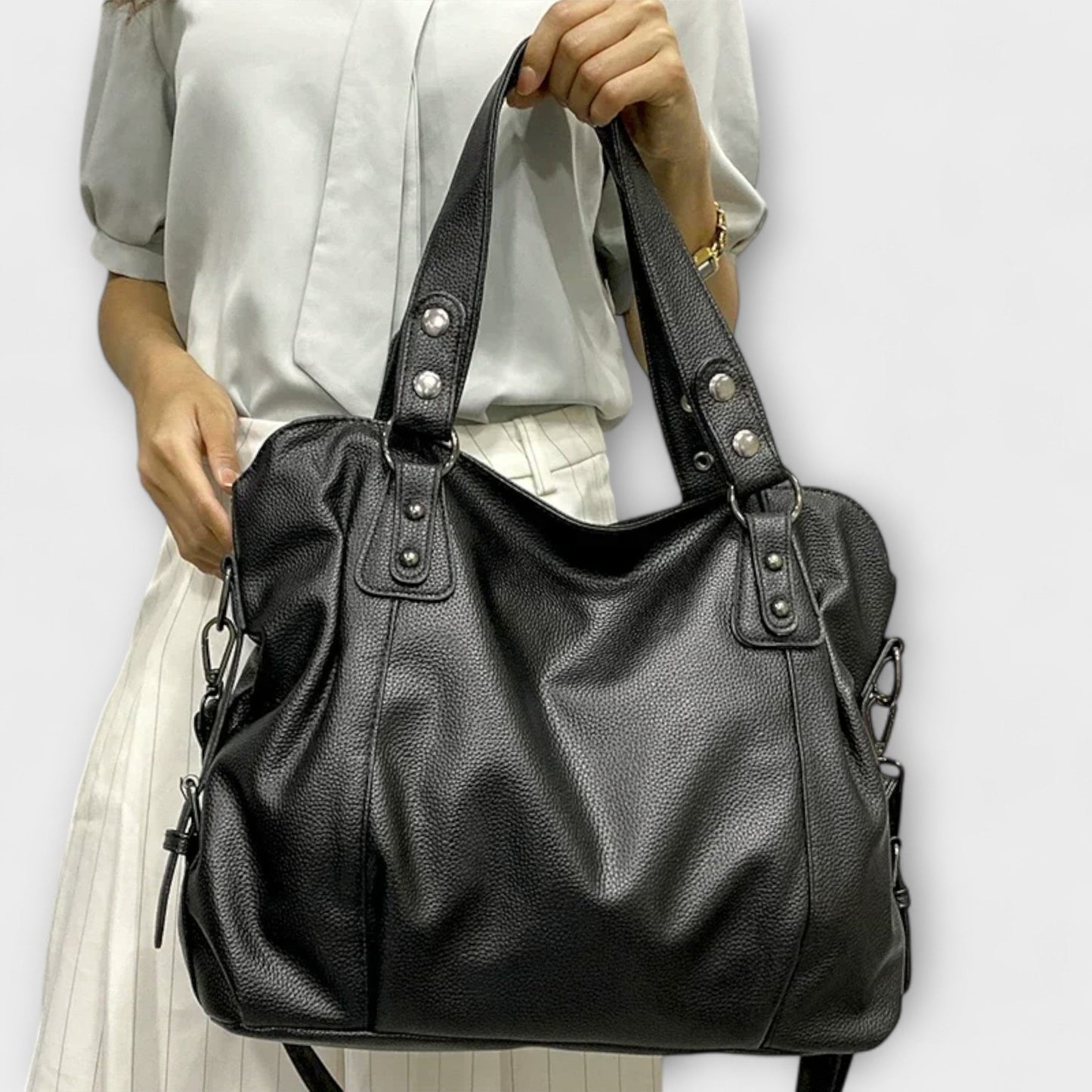 Ingrida | Shoulder Bag with Stud Detail and Crossbody Strap