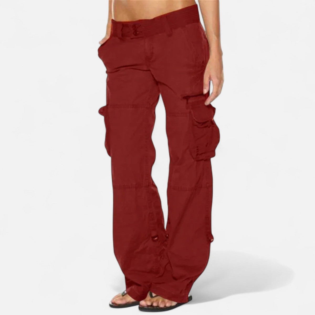 Everly | Sharp Straight Leg Cargo Pants for Women photo