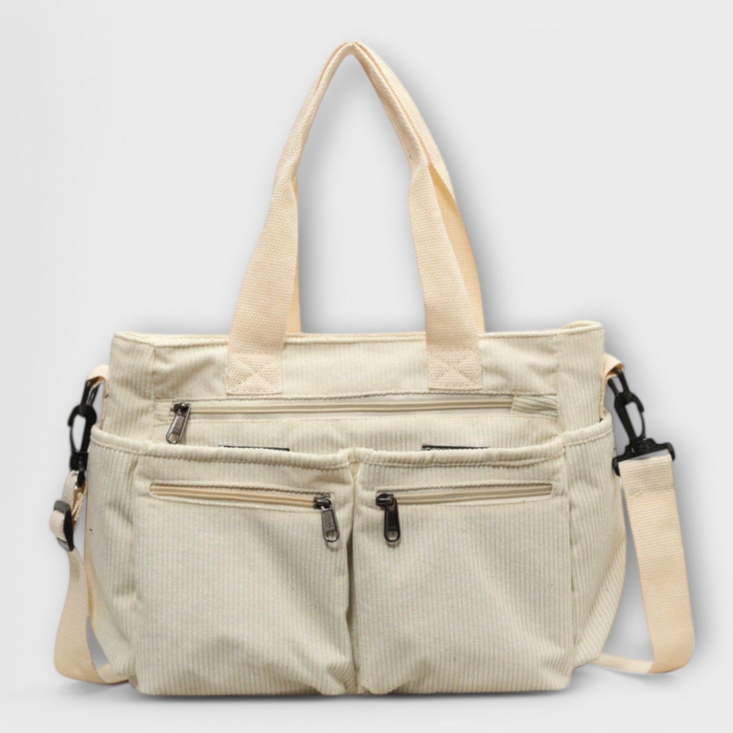 Anouk | Tote Bag with Multiple Pockets and Zipper Closure