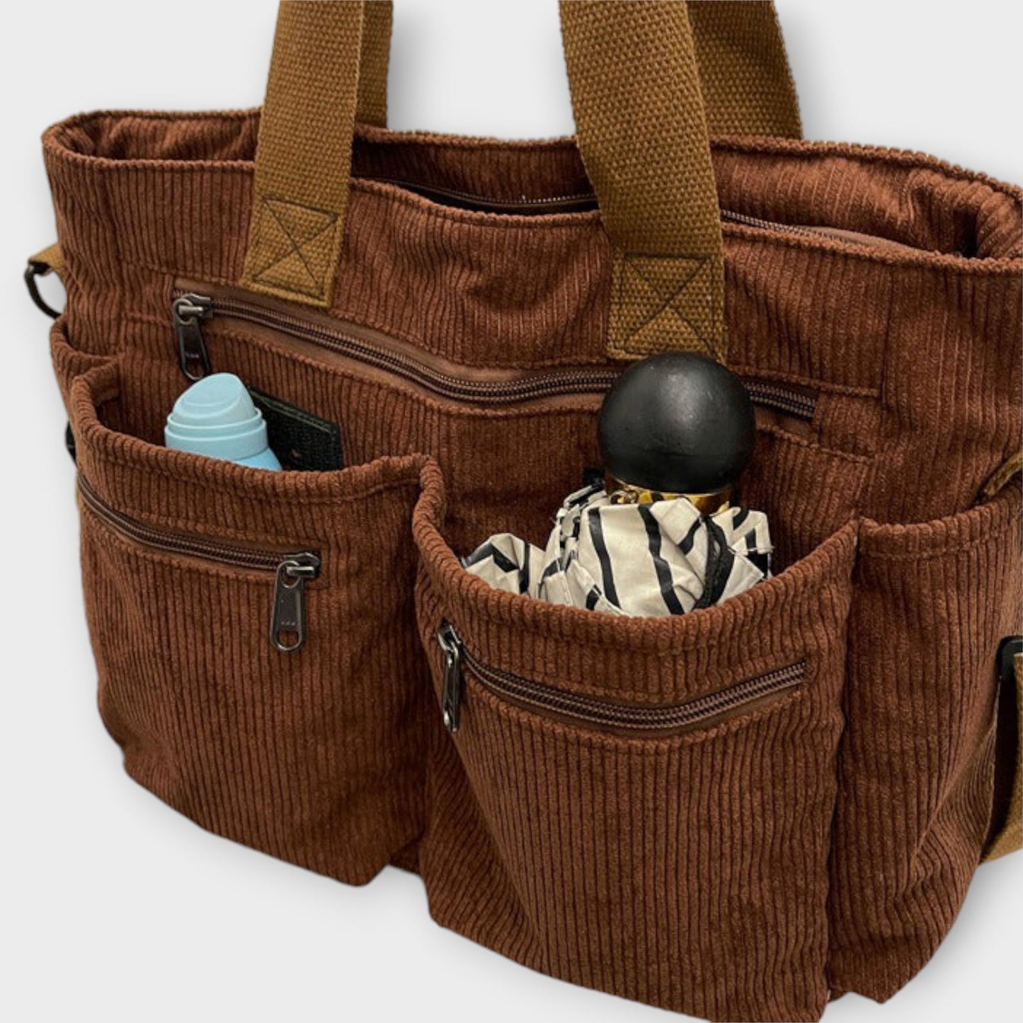 Anouk | Tote Bag with Multiple Pockets and Zipper Closure