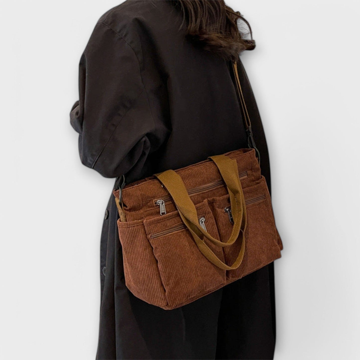 Anouk | Tote Bag with Multiple Pockets and Zipper Closure