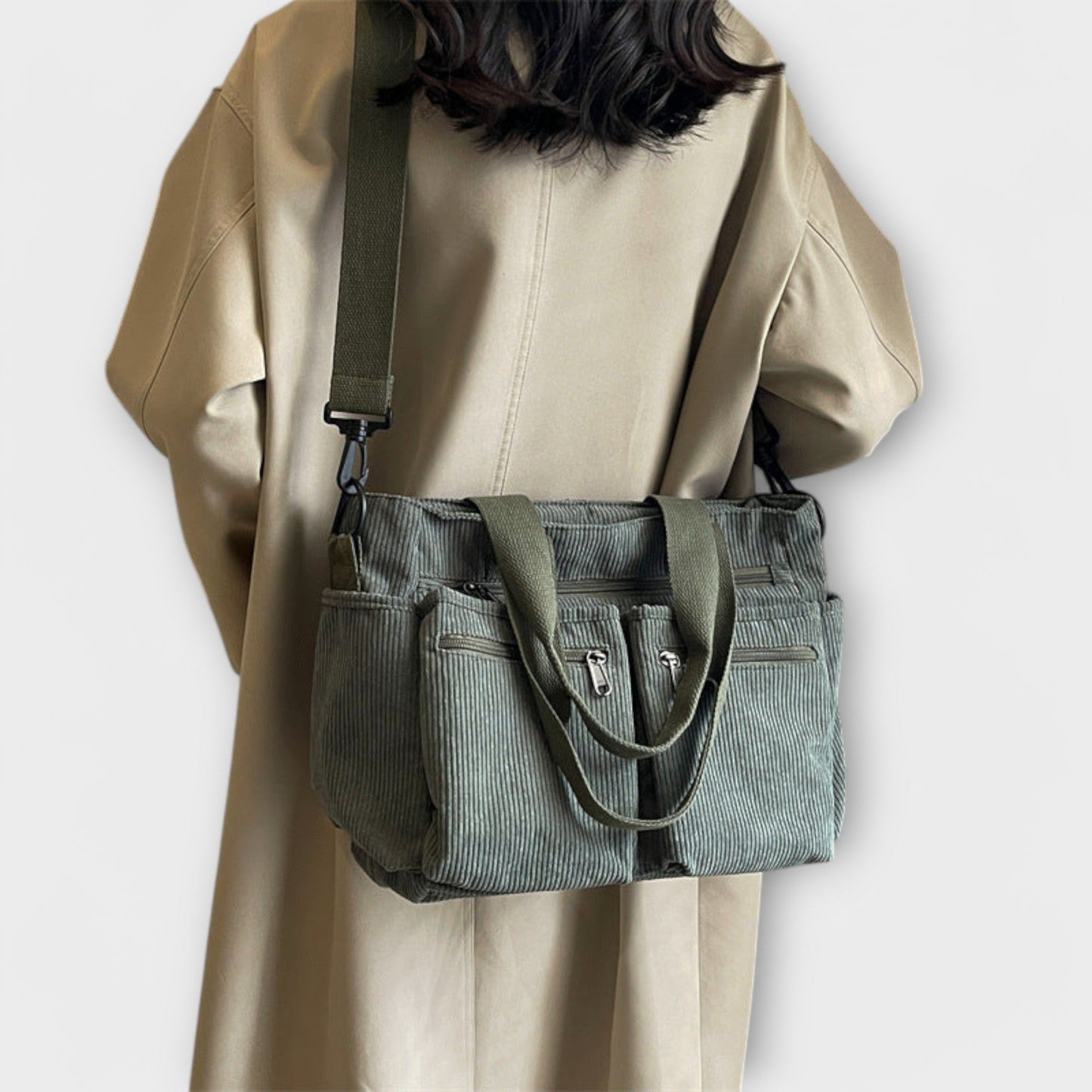 Anouk | Tote Bag with Multiple Pockets and Zipper Closure