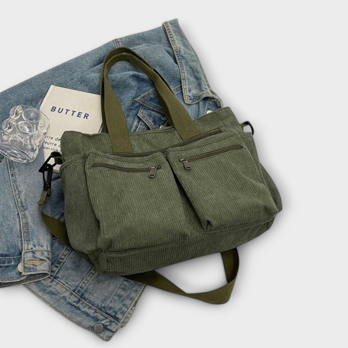 Anouk | Tote Bag with Multiple Pockets and Zipper Closure