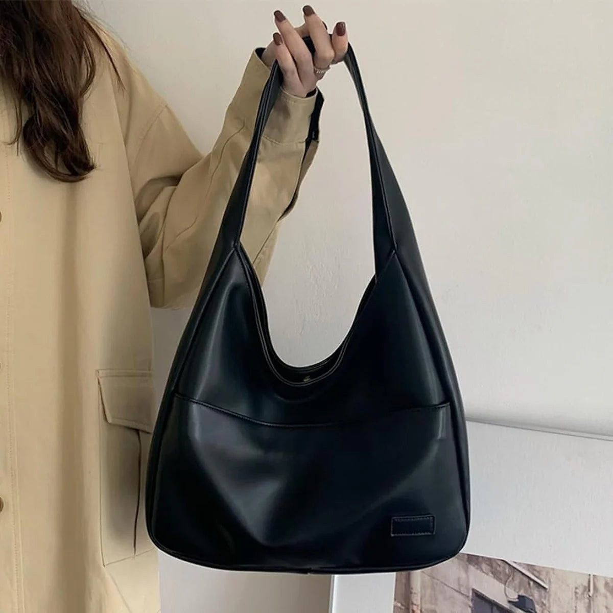Freya | Structured Vegan Leather Tote Bag photo