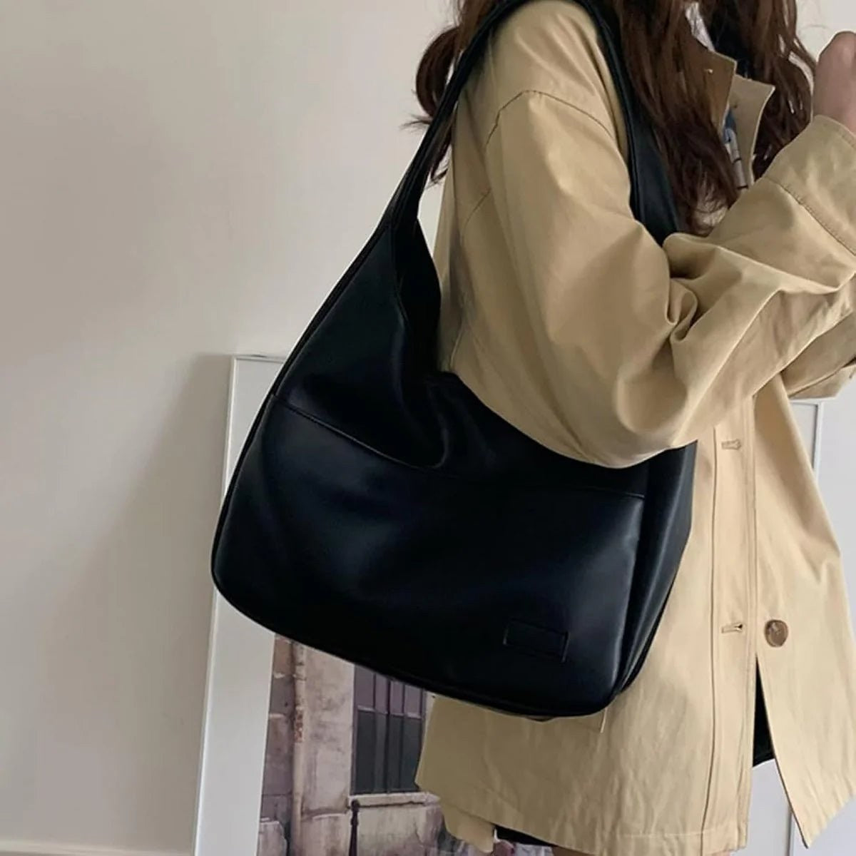 Freya | Structured Vegan Leather Tote Bag photo