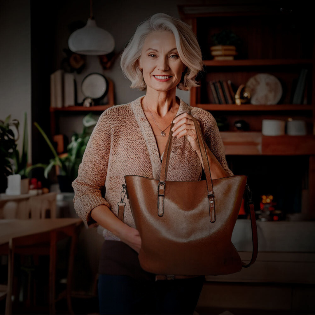 Greer | Tote Bag with Top Handles and Adjustable Strap